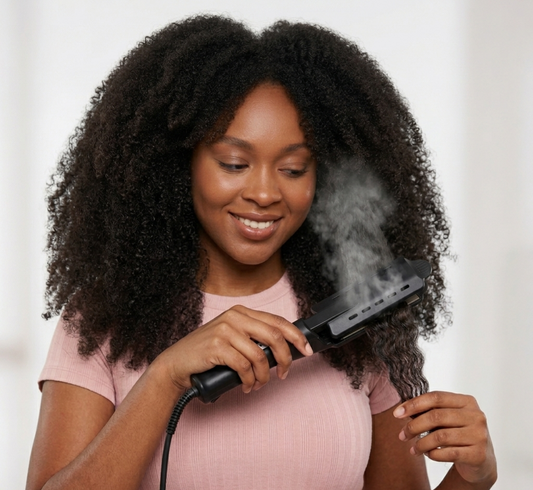 Ceramic dual-barrel hair waver with anti-scald silicone tip