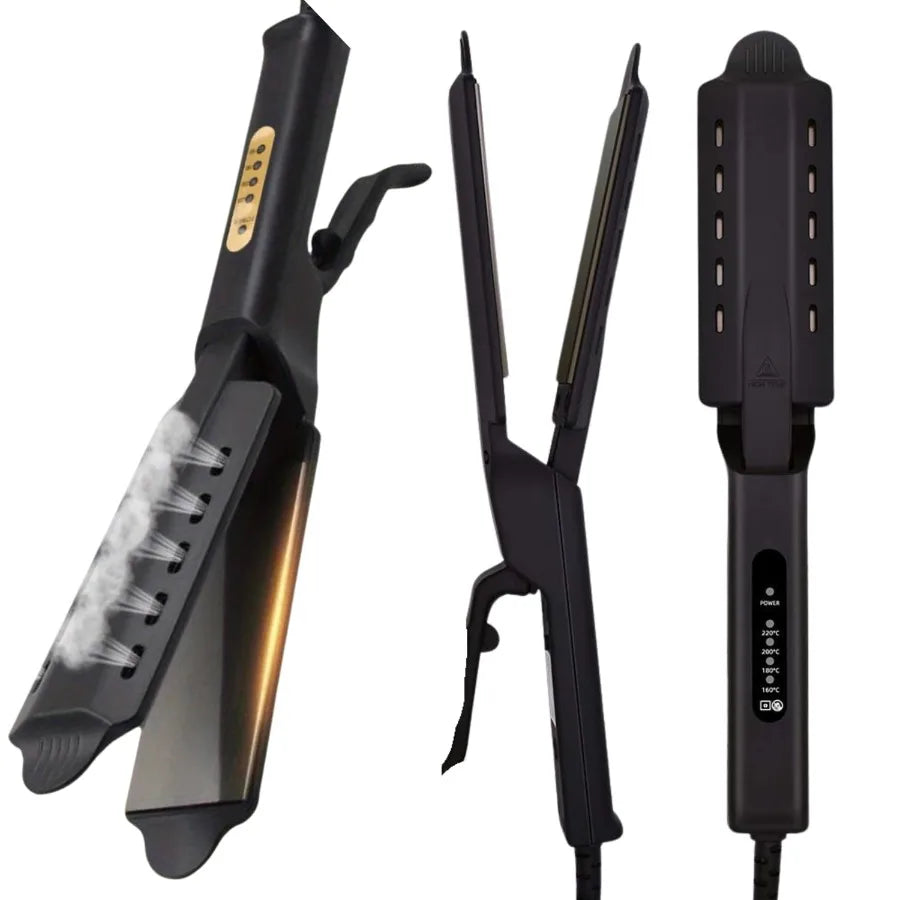 Wide-Panel Ceramic Flat Iron | Instant Straight & Shiny Hair