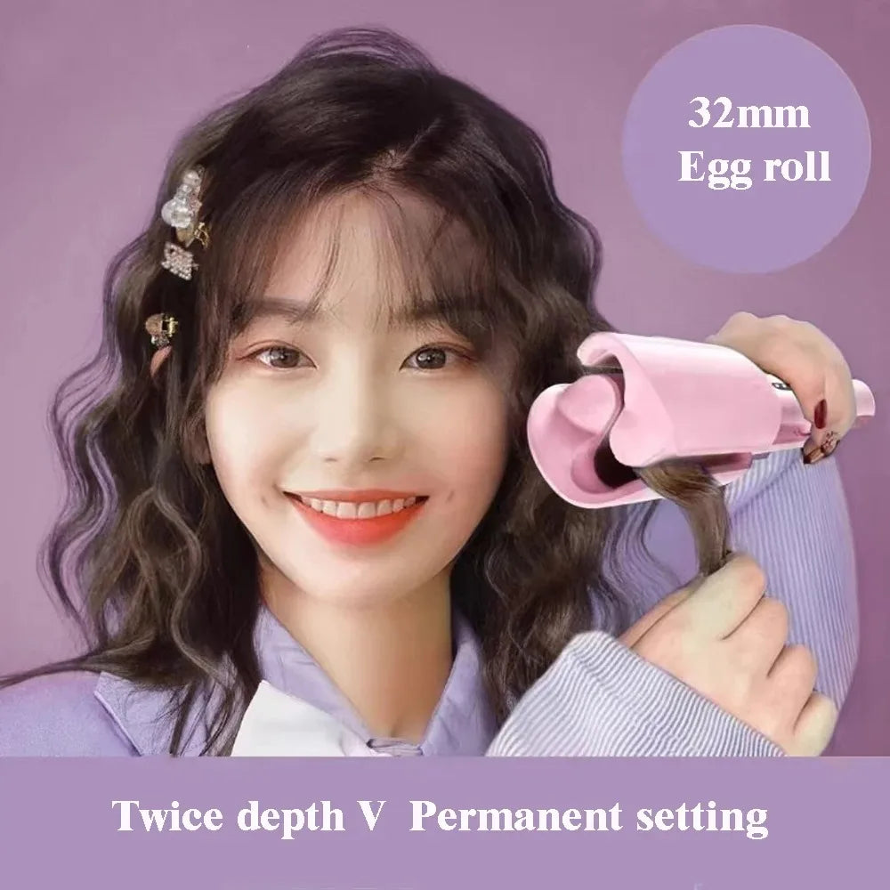 32mm French curling iron. Professional waves
