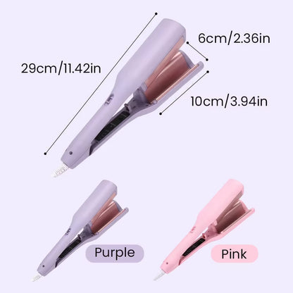 32Mm French Hair Curler Wave Professional Egg Roll Hair Curling Iron Corrugated Wavy Styler Fast Heating Volumizing Styling Tool